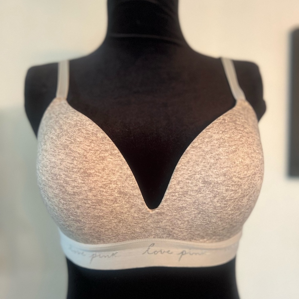 Victorias Secret PINK T-Shirt Bra Grey